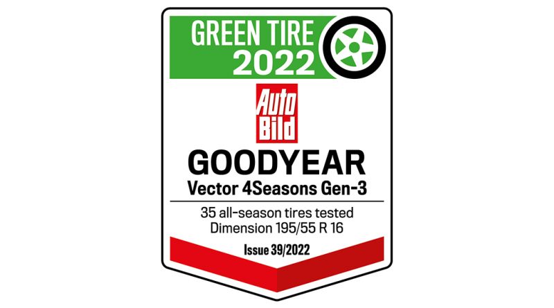 10 - Goodyear Vector 4Seasons Gen 3 com classificação 22exemplar221